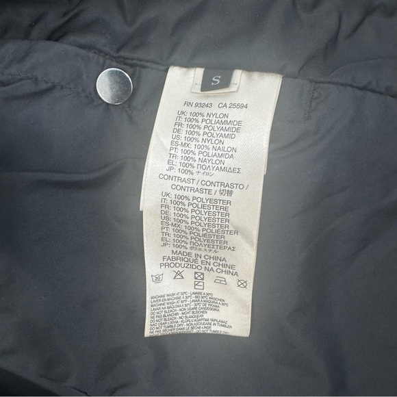 DIESEL Biker Jacket with Leather Details in Black Size Small - Picture 11 of 15